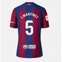 Camisa de Futebol Barcelona Inigo Martinez #5 Equipamento Principal Mulheres 2023-24 Manga Curta